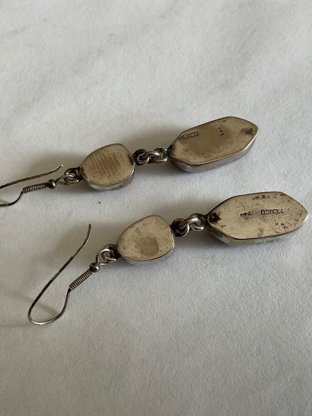 Mexico silver long earrings - Picture 6 of 8